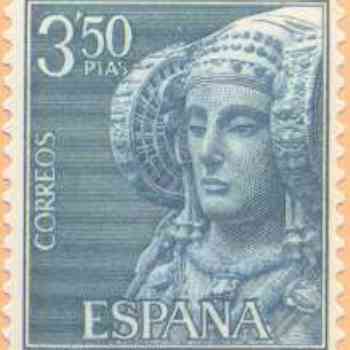 Click para ampliar. Pulsa en el nombre para ver la ficha. Dama de Elche 7 sello de 1969